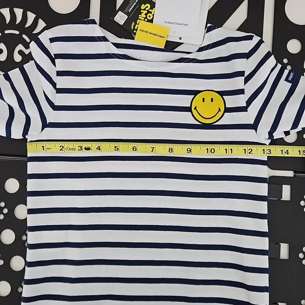 Saint James x Smiley Iconic Sailor Navy Striped Long Sleeve Shirt |‎ Kid's 8
